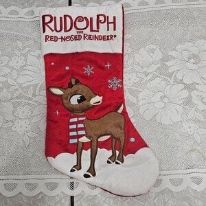 Rudolph Red Nose Reindeer Stocking 17" Christmas Dan Dee holiday nostalgia colle